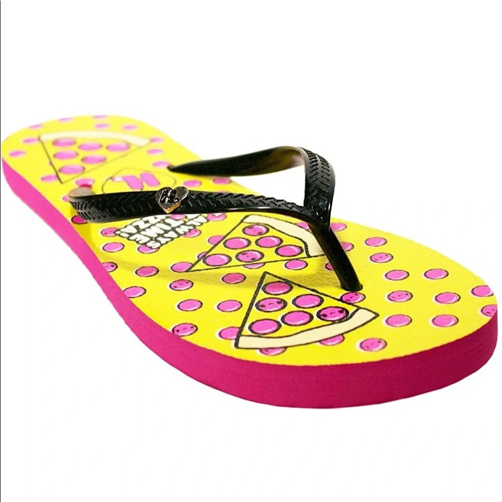 New! Gwen Stefani Harajuku Pizza Time Flip Flops